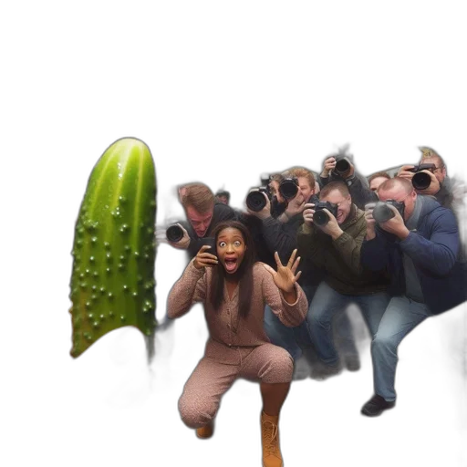 creature, food, hair, jacket transparent PNG cut-out