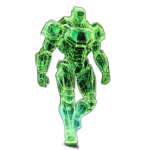 robot, weapon, 3d render, concept art transparent PNG cut-out