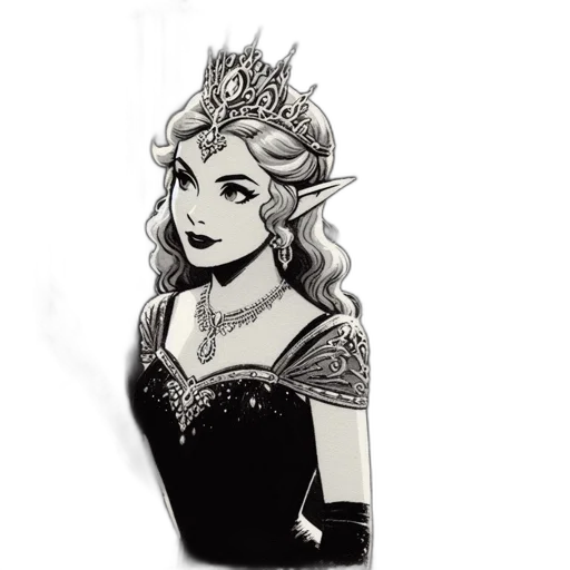 crown, jewelry, dress, staff transparent PNG cut-out