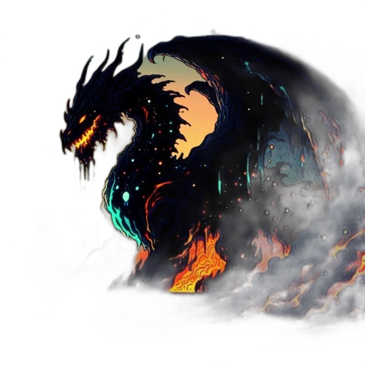 dragon, creature, concept art, fantasy art transparent PNG cut-out