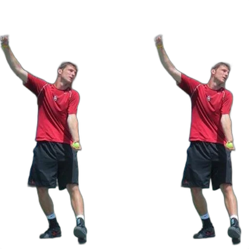 3d render, man, red, shirt transparent PNG cut-out