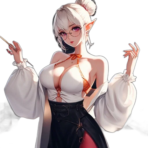 dress, staff, dragon, jacket transparent PNG cut-out