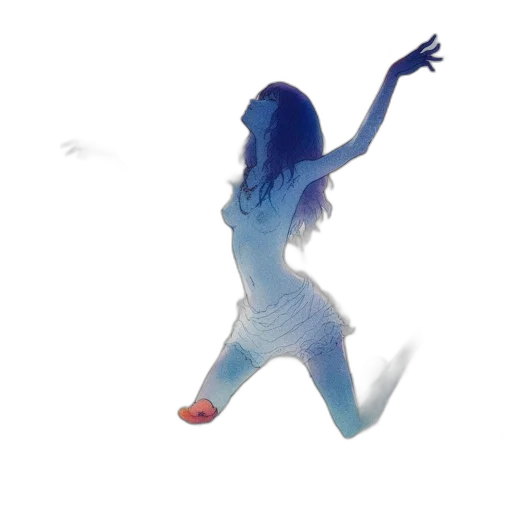 dress, creature, 3d render, concept art transparent PNG cut-out