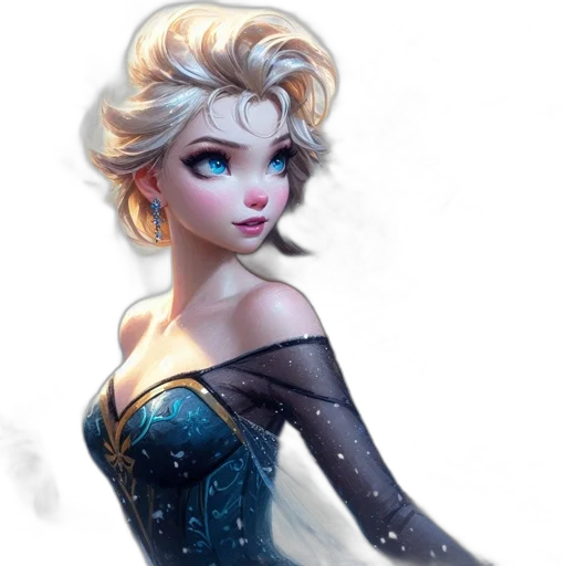 dress, fantasy art, concept art, comic book art transparent PNG cut-out