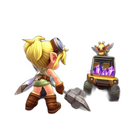 weapon, staff, robot, crown transparent PNG cut-out