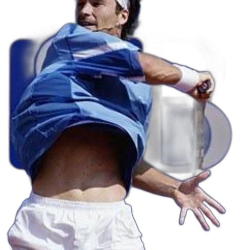 photorealistic, tennis, player, action transparent PNG cut-out