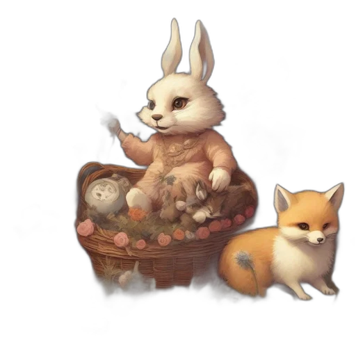 animal, food, fantasy art, concept art transparent PNG cut-out