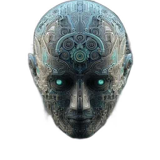 mask, robot, face, creature transparent PNG cut-out