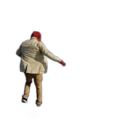 jacket, staff, hat, umbrella transparent PNG cut-out