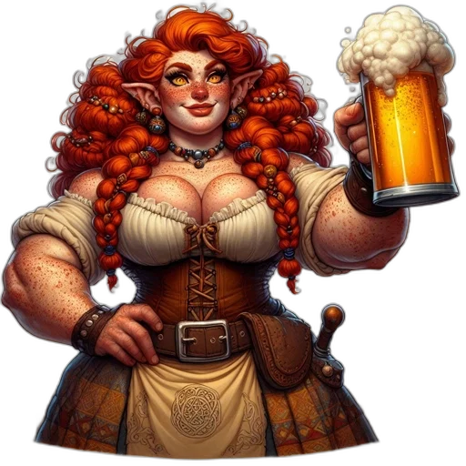 fantasy art, pixel art, concept art, elf-like transparent PNG cut-out