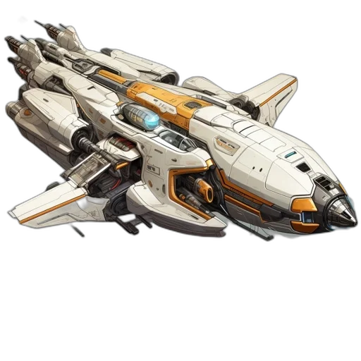 weapon, concept art, 3d render, outer space transparent PNG cut-out