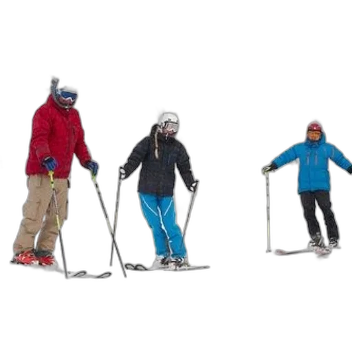 staff, 3d render, snow, three transparent PNG cut-out