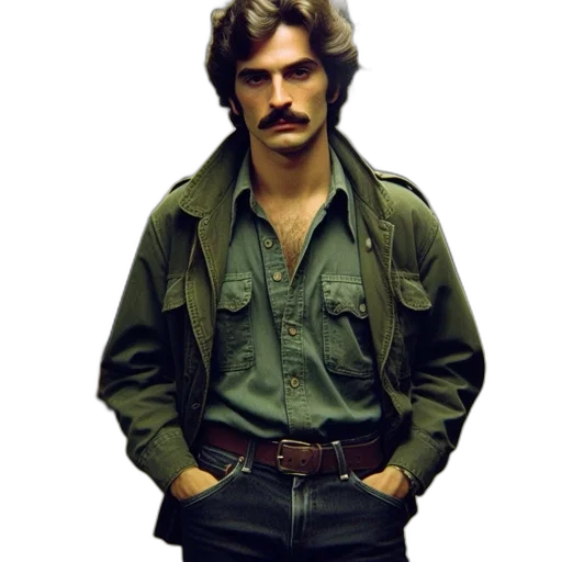 jacket, staff, face, animal transparent PNG cut-out