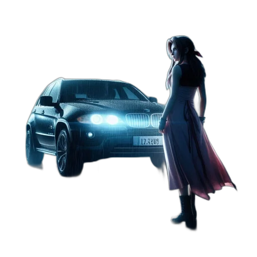 car, robot, concept art, 3d render transparent PNG cut-out