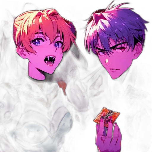vaporwave, concept art, anime, pixel art transparent PNG cut-out