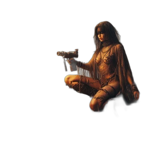 hair, weapon, concept art, pixel art transparent PNG cut-out
