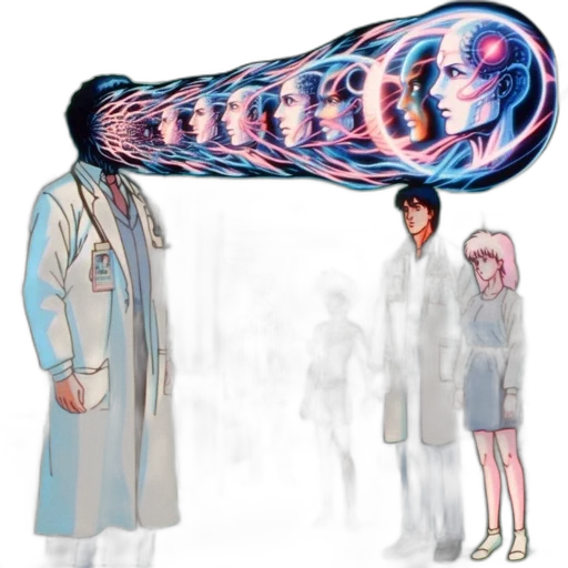 staff, hair, weapon, creature transparent PNG cut-out