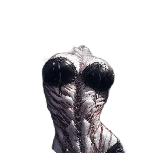 mask, dress, creature, hair transparent PNG cut-out