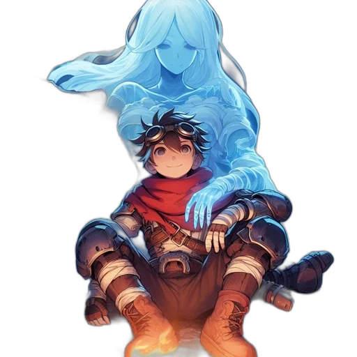 dragon, sword, mask, staff transparent PNG cut-out