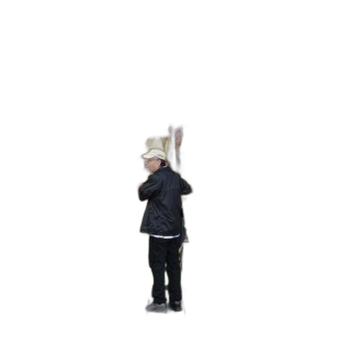 hat, staff, jacket, animal transparent PNG cut-out