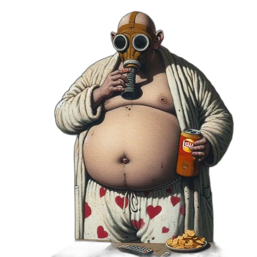robot, food, jacket, mask transparent PNG cut-out
