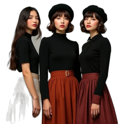 staff, dress, photorealistic, oil painting transparent PNG cut-out