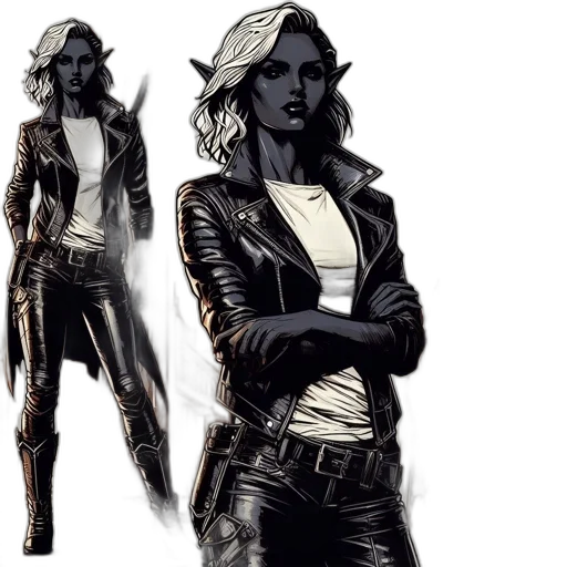 jacket, concept art, comic book art, fantasy art transparent PNG cut-out