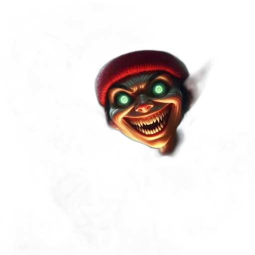 mask, staff, face, creature transparent PNG cut-out