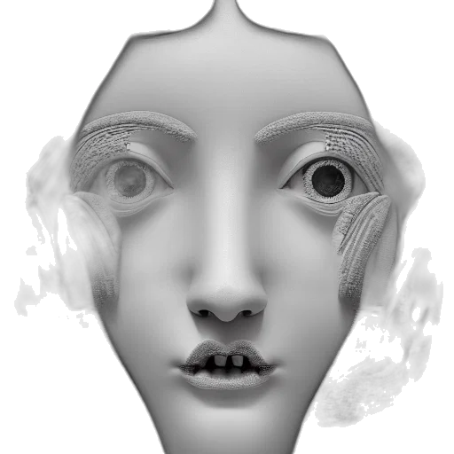 mask, face, creature, robot transparent PNG cut-out