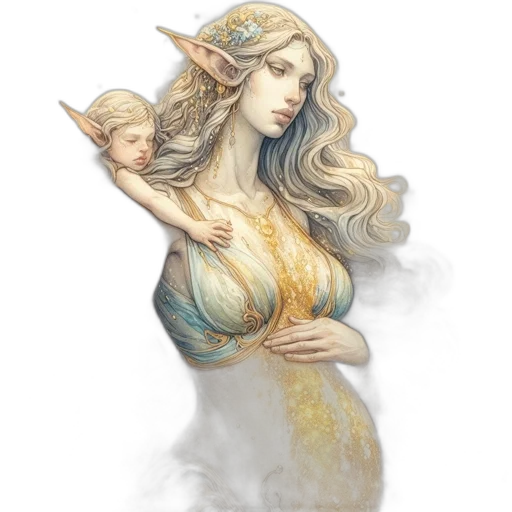 dragon, dress, fantasy art, concept art transparent PNG cut-out