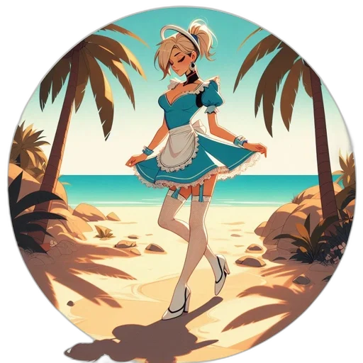 staff, dress, hat, concept art transparent PNG cut-out