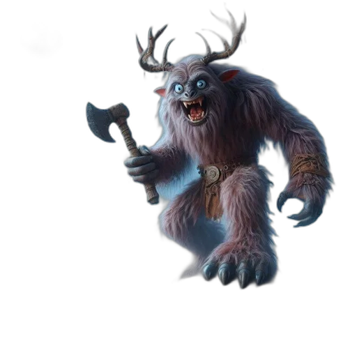 creature, staff, animal, weapon transparent PNG cut-out