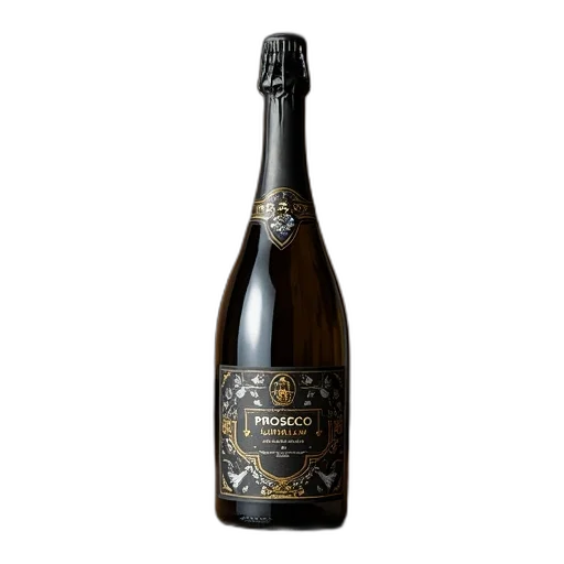 bottle, prosecco, ultra, low transparent PNG cut-out