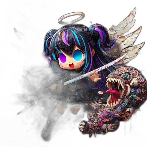 mask, dragon, weapon, creature transparent PNG cut-out