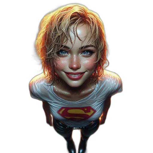 face, comic book art, concept art, fantasy art transparent PNG cut-out