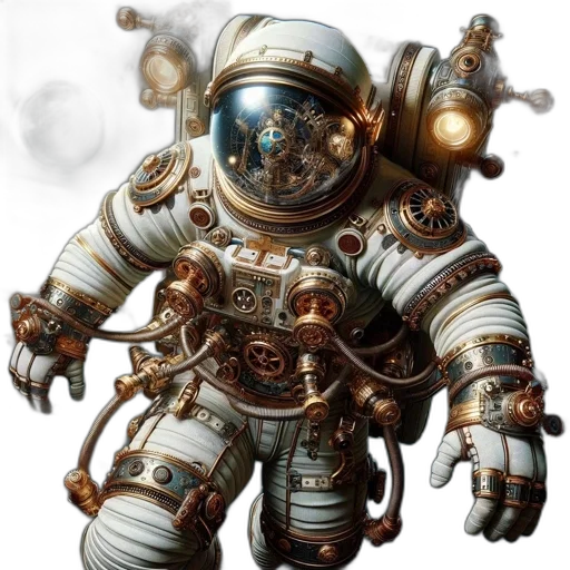 robot, staff, concept art, fantasy art transparent PNG cut-out