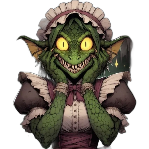 staff, dragon, creature, fantasy art transparent PNG cut-out