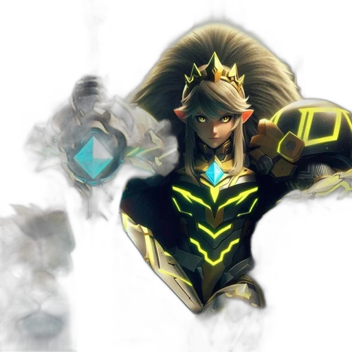 weapon, staff, sword, crown transparent PNG cut-out