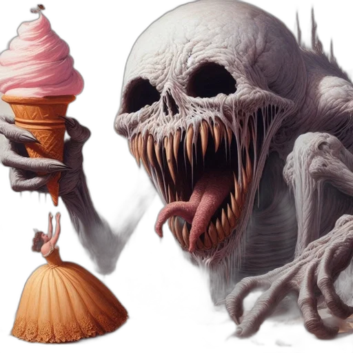 creature, food, concept art, fantasy art transparent PNG cut-out