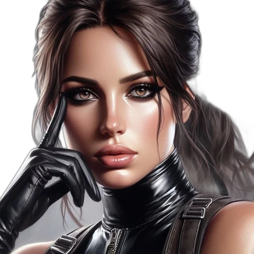 face, photorealistic, fantasy art, comic book art transparent PNG cut-out