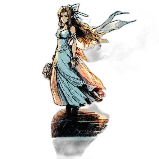 dress, concept art, comic book art, fantasy art transparent PNG cut-out