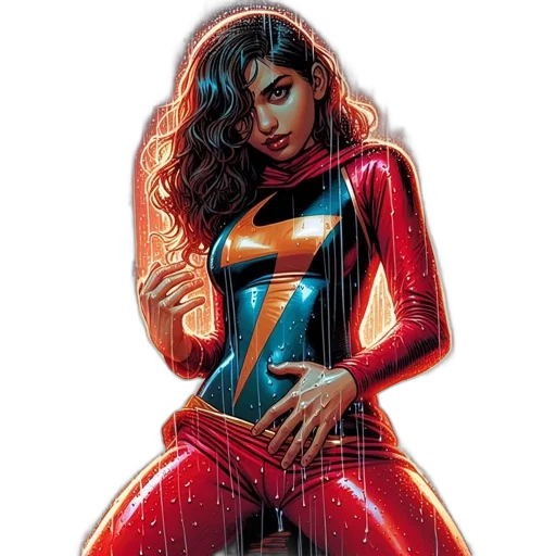 comic book art, concept art, cartoon, neon lights transparent PNG cut-out