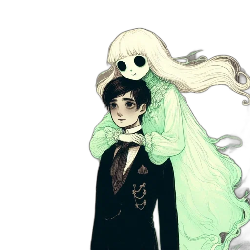 mask, staff, creature, dress transparent PNG cut-out