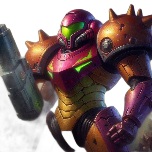 robot, weapon, concept art, 3d render transparent PNG cut-out