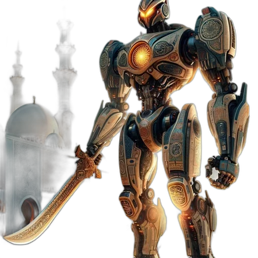 robot, sword, weapon, concept art transparent PNG cut-out