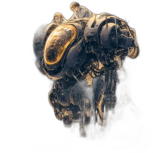 robot, weapon, mask, face transparent PNG cut-out