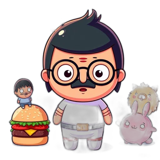 food, creature, concept art, cartoon transparent PNG cut-out
