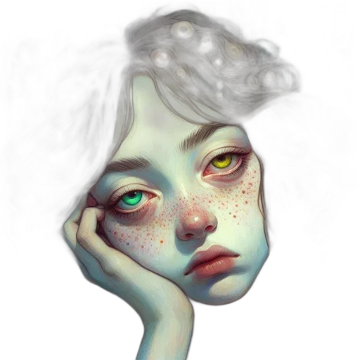 mask, face, creature, crown transparent PNG cut-out