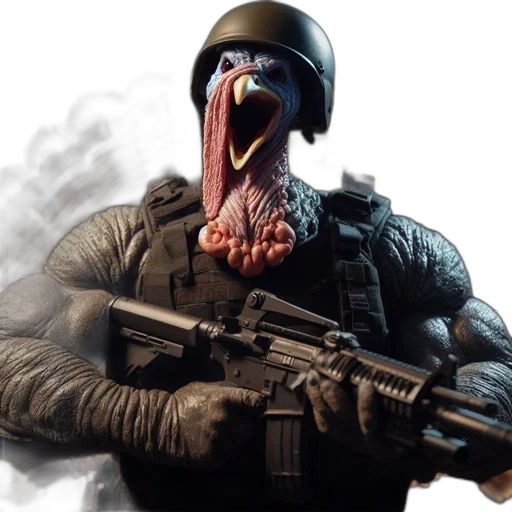 weapon, animal, face, creature transparent PNG cut-out