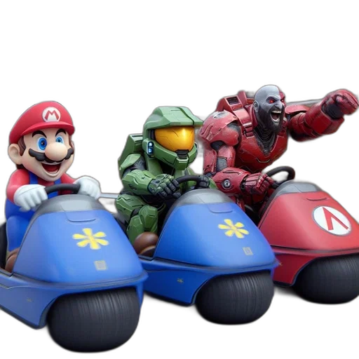 car, weapon, concept art, 3d render transparent PNG cut-out